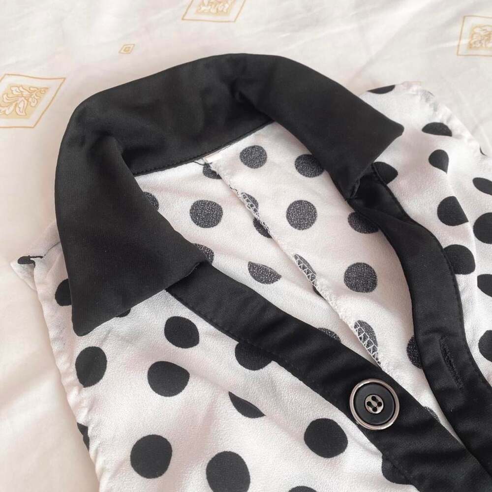 y2k black and white polka dot dress - Picture 2 of 5